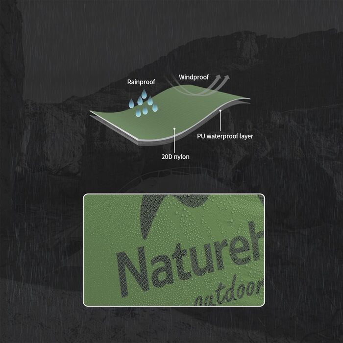Намет Naturehike Mongar ультралегкий для 2 осіб, водонепроникний та вітростійкий купольний, компактний для кемпінгу, рюкзака, фестивалю