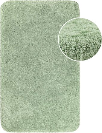 Килимок для ванної кімнати Lind Grün (55 x 65 см) - м'який, антиковзний, пральний