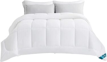 Зимова ковдра BEDSURE 135x200 см, тепла та товста ковдра для зими (450 г/м²), біла, можливість прання