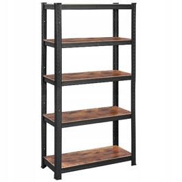 Стелаж Songmics, 75 x 150 x 30 см, чорний