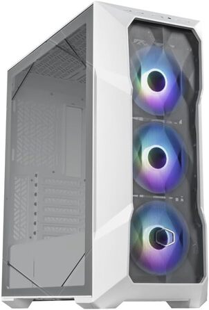 Корпус Cooler Master MasterBox TD500 Mesh V2 білий, E-ATX, мід-тауер, 3x120 мм ARGB вентилятори, знімна кришка, бічна панель із загартованого скла, USB Type-C 10 Гбіт/с