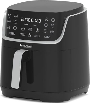 Цифрова аерофритюрниця XL 8 л AF13D, 13 програм, без масла, 80-200°C, чорна
