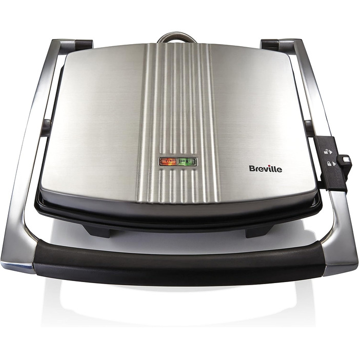Сендвічниця Breville VST026X для 4 тостів, паніні, нержавіюча сталь, кафе-стиль