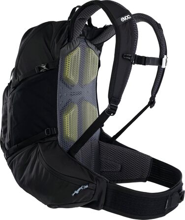 Рюкзак EVOC EXPLORER PRO 26л чорний – комфортний міський та туристичний рюкзак з системою вентиляції AIR FLOW CONTACT, гнучким поясом AIRO FLEX, відділенням для питної системи та дощовиком, преміум-якість