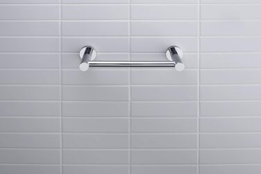 Поручень для ванни Duravit D-Code, хромований, 25 см, універсальний тримач для рушників і безпеки у ванній кімнаті
