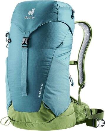 Жіночий туристичний рюкзак Deuter AC Lite 14 SL, 14 л, блакитний/зелений
