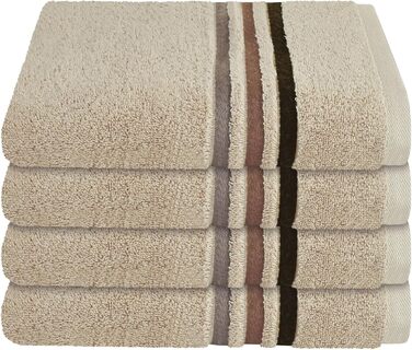Рушники махрові Schiesser Skyline Color, 4 шт., 100% бавовна, теракотові, 50x100 см, екологічне виробництво, м'які та вбираючі