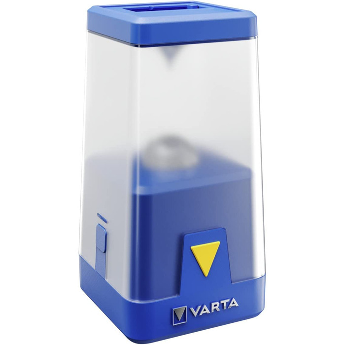 Кемпінговий ліхтар VARTA LED Ambiance L20 з димером та кольоровими режимами, працює від 6x AA батарей, для риболовлі, відпочинку на природі, аварійних ситуацій, без батарей