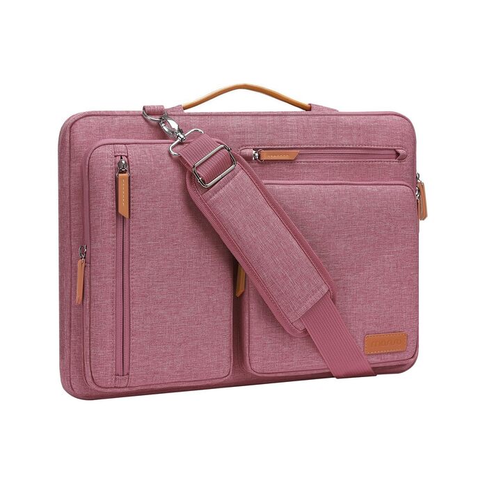 Чохол-сумка для ноутбука MOSISO 360° для MacBook Pro M1 M2 M3 M4 M5, Lenovo, HP (13.3 дюймів, Колір: Пильно-рожевий)