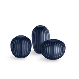 Ваза декоративна Kähler Hammershøi Miniatur 3 шт. (Indigo) Данія, ручна робота