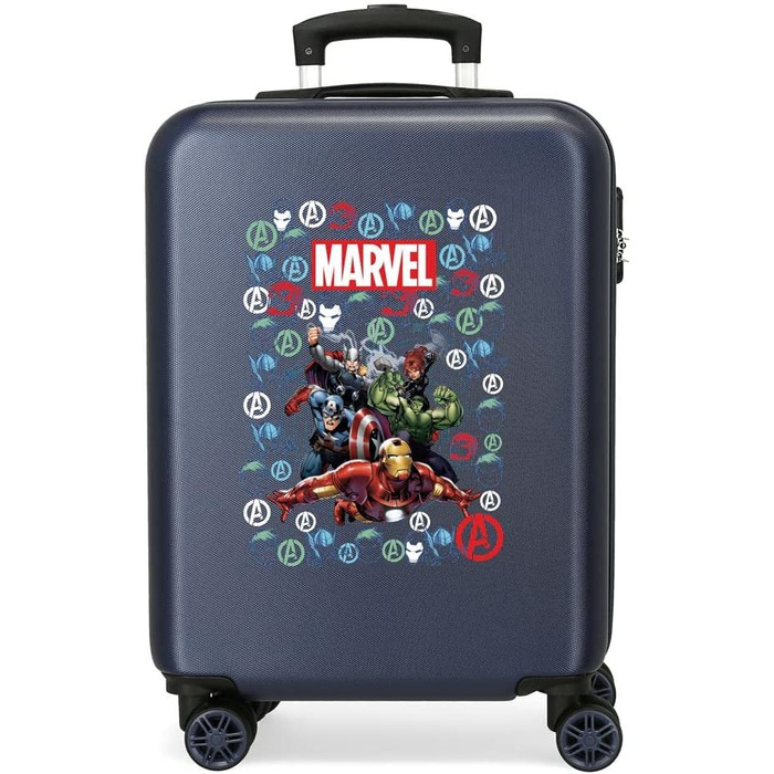 Валіза Marvel Avengers, темно-синя, 38x55x20 см, пластикова, дитяча