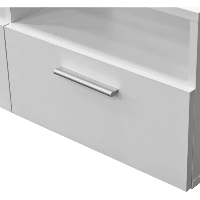 Тумба для телевізора vidaXL з 2 полицями та 2 шафками, дуб, 95x35x36 см, меблі для вітальні з ДСП