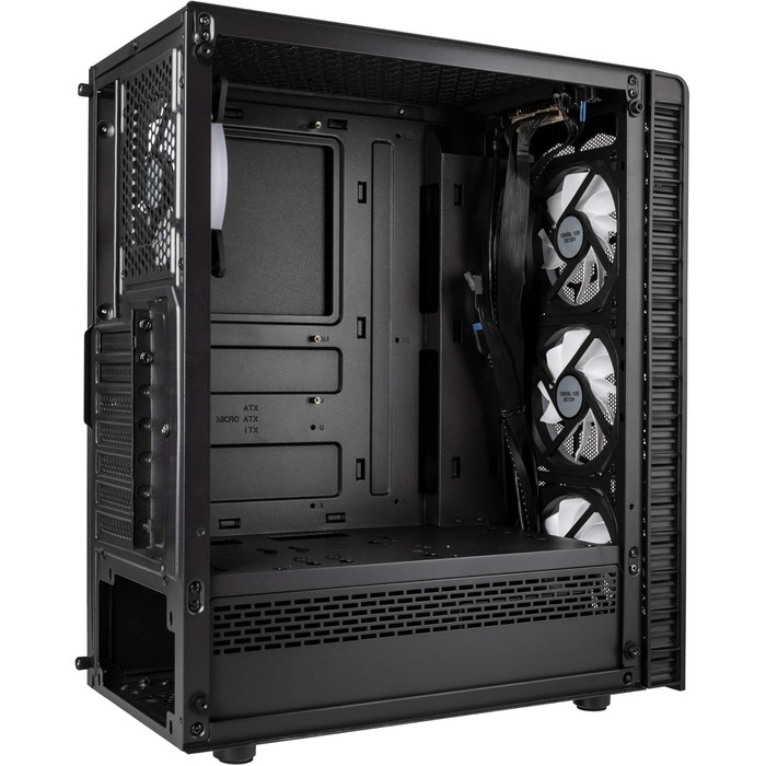 Корпус для ПК KOLINK Observatory Lite Mesh ATX з RGB підсвіткою, геймерський Midi Tower з загартованим склом і вентиляторами