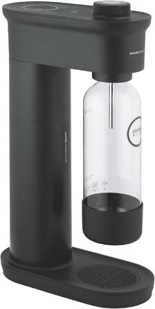 Сифон для газування води GROHE Blue Fizz Starter Set, чорний (3 рівні газування, пляшка 0.85л, CO2-дисплей), 31943K00
