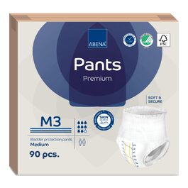 Підгузки-труси Abena Pants M3 Premium для дорослих, поглинаючі труси при сечовипусканні, розмір M