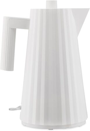 Електричний чайник Alessi Plissé MDL06 W, 1.7 л, білий, 2400 Вт, з європейським штекером