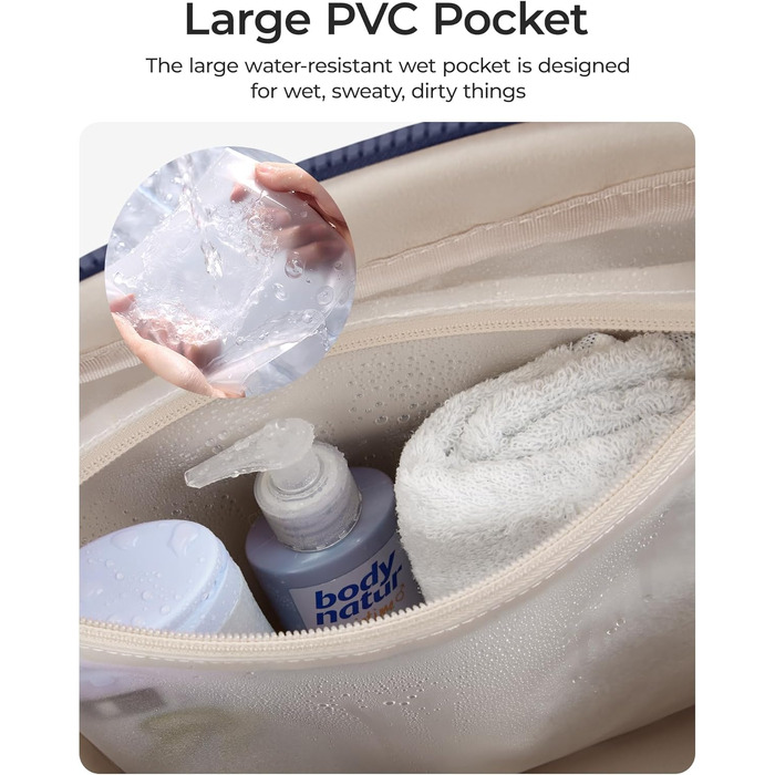Спортивна сумка-вікенд BAGMART Puffer на 24л для жінок та мам, містка сумка для подорожей та речей дитини (Темно-синя, S)