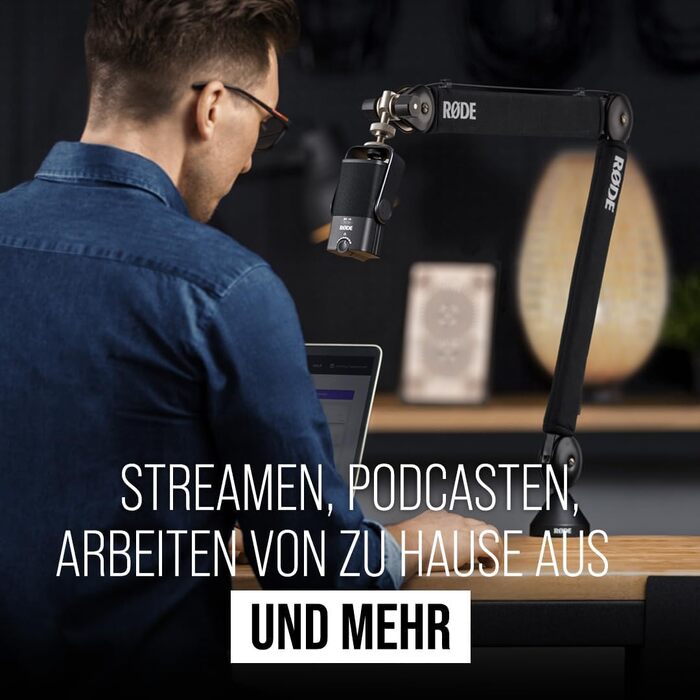 Професійний пантограф RØDE PSA1+ для студійного мікрофона з інноваційною системою пружин, неопреновим покриттям, чорний