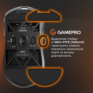 Бездротова ігрова миша GamePro Genesis Hollow (GM870HW)