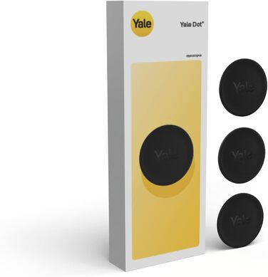 Розумний замок Yale Dot чорний, безключовий доступ, смартфон, віддалене керування, сумісний з Yale Linus Smart Lock L2, додаток Yale Home