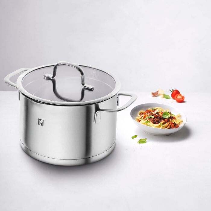 Набір каструль ZWILLING TrueFlow, 3 предмети, зливна функція, для індукції, нержавіюча сталь, сріблястий