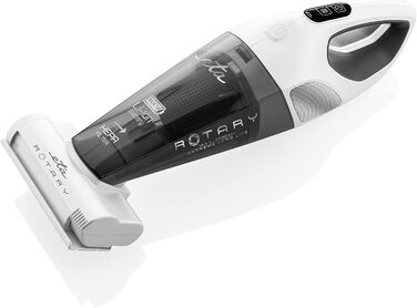 Портативний ручний пилосос ETA Rotary з електричною ротаційною щіткою, Li-Ion акумулятор 14,4В, білий