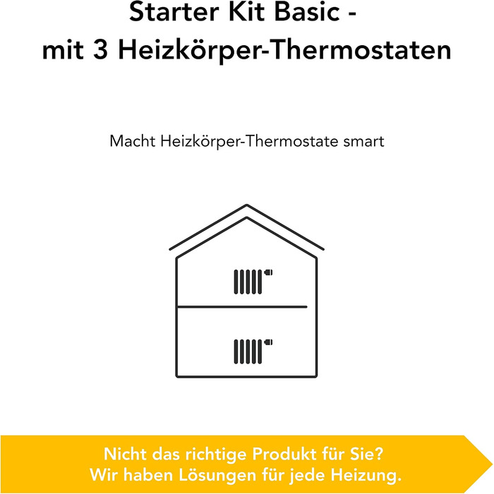Стартовий набір tado° X Smart Radiator Thermostat Trio Pack: 3 термостати для радіаторів, Bridge X та бездротовий датчик температури