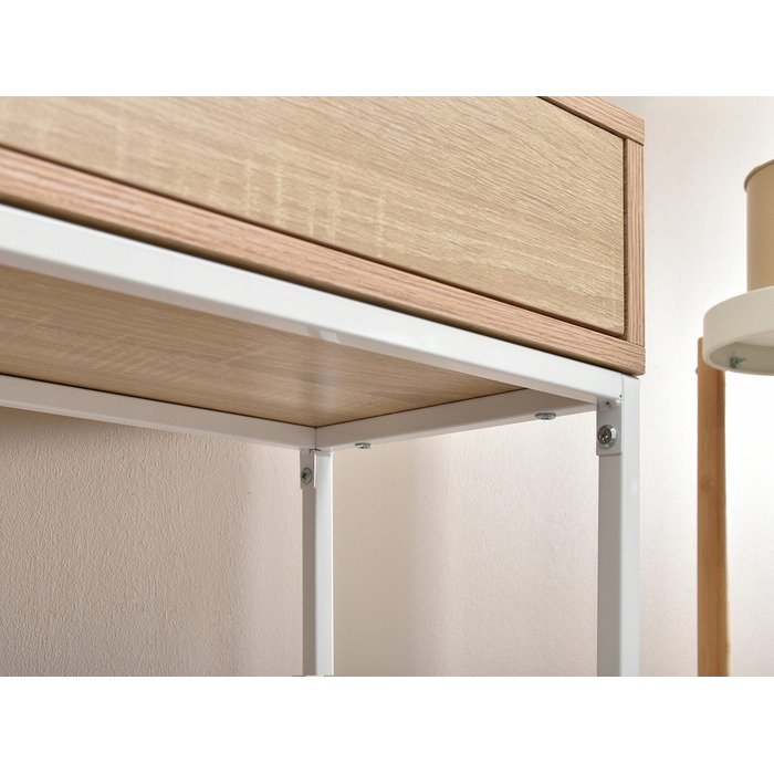 Консоль Mebel-Partner, білий матовий, 80 x 76,5 x 28 см