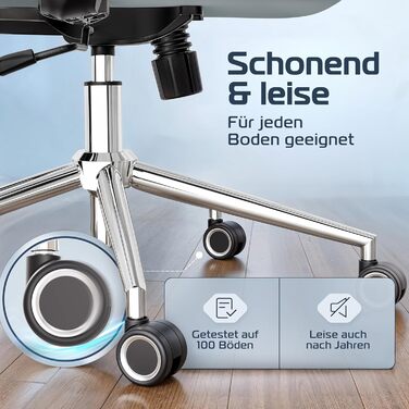 Офісний стілець CleverSeat Ergonomisch [TESTSIEGER] з регулюваннями, поворотний, до 150 кг | Комп'ютерне крісло для дому та геймінгу