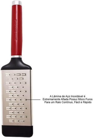 Терка KitchenAid двостороння з нержавіючої сталі Almond Creme (середня) – для сиру, овочів, шоколаду
