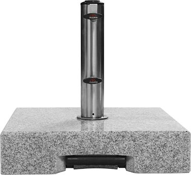Підставка для парасольки Doppler Granitsockel з роликами, 45 кг, для парасольки діаметром до 250 см, діаметром труби 3,2-6,0 см, з висувною ручкою