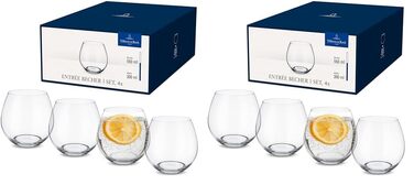 Набір склянок для води Villeroy & Boch Entrée, кришталеве скло, 300 мл, 4 шт., прозорі