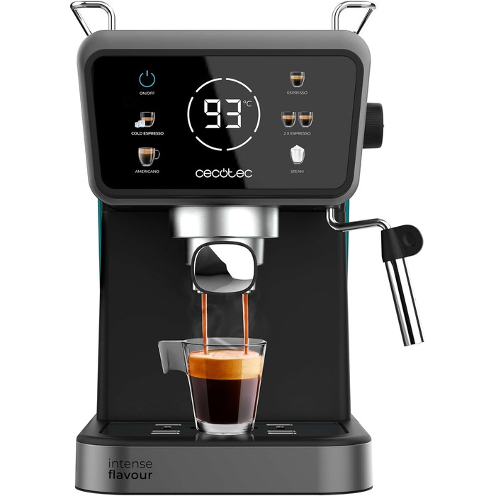 Еспресо-машина Cecotec Power Espresso 20: еспресо, капучино, холодний кави, 20 Bar, професійна якість. Touch ColdBrew