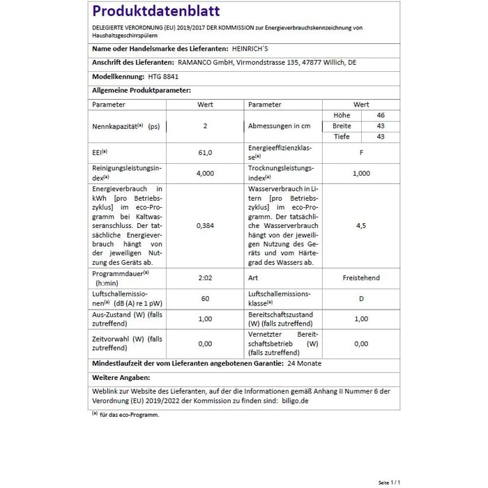 Портативна міні посудомийна машина Heinrich's, настільна, з 5 л баком, для офісу, кемпінгу, без підключення до води, 6 програм