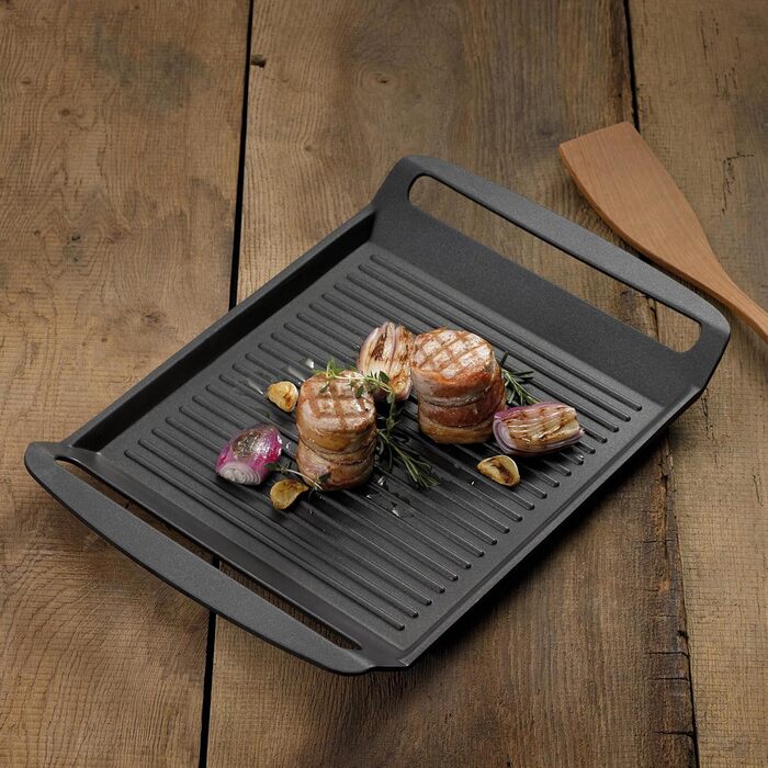 Кела Grillplatte Kerros: Алюмінієва гриль-пательня з антипригарним покриттям, 230°C, для всіх плит, 11564