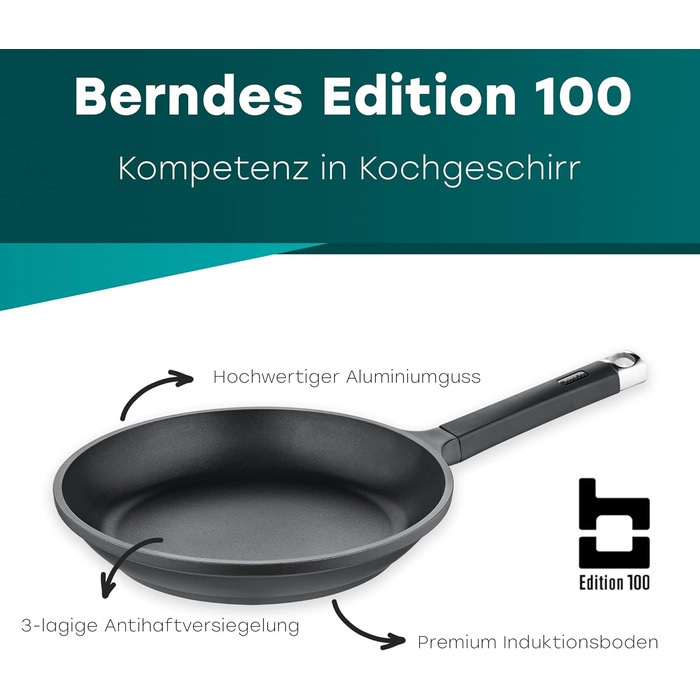 Сковорода Berndes Line Edition 100, 24 см, алюміній з антипригарним покриттям