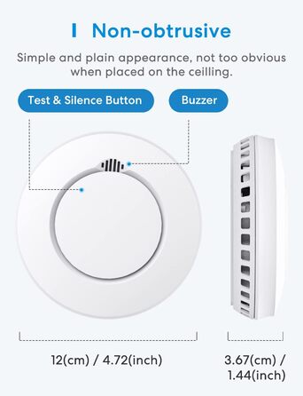 Набір димових сповіщувачів Meross з Wi-Fi, сумісний з Apple HomeKit (3 шт. з хабом)