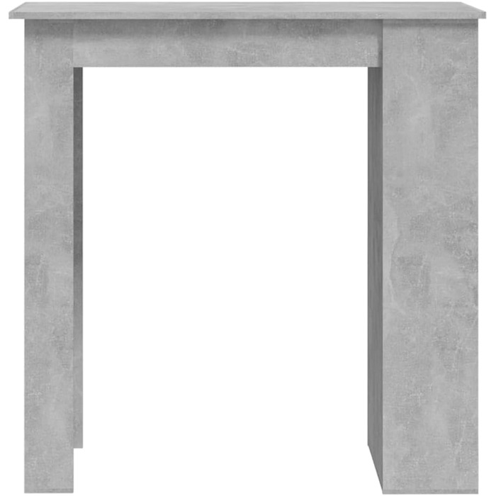 Барний стіл з полицею vidaXL, бетоново-сірий, 102x50x103,5 см
