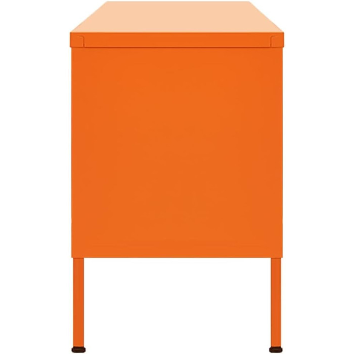 vidaXL ТБ тумба з 2 ґратчастими дверцятами, сталева, антрацит, 105x35x50 см – низький комод, телевізійна тумба, меблі для вітальні