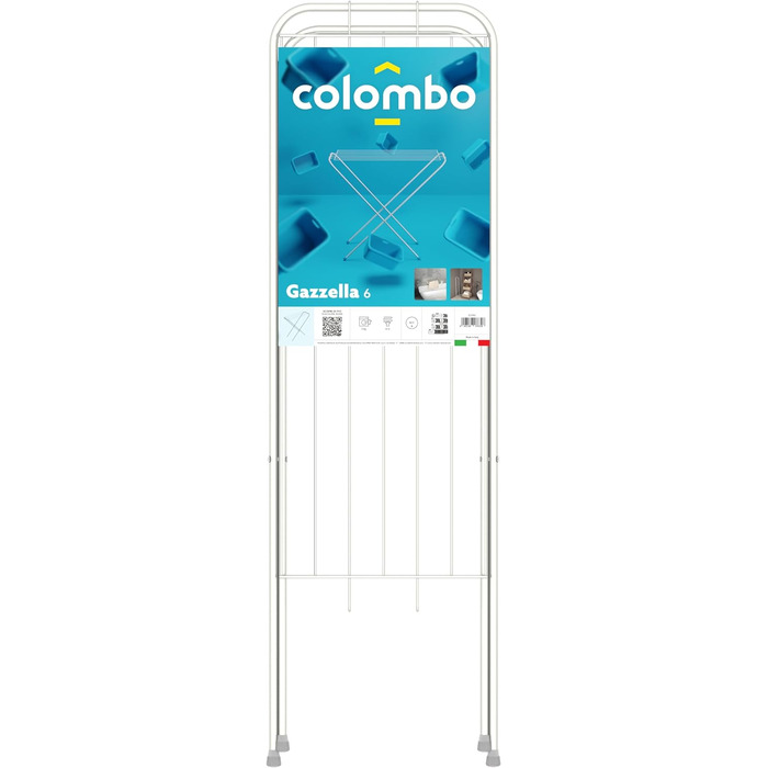 Сушарка для білизни Colombo Gazelle 6 м, сталева, складна