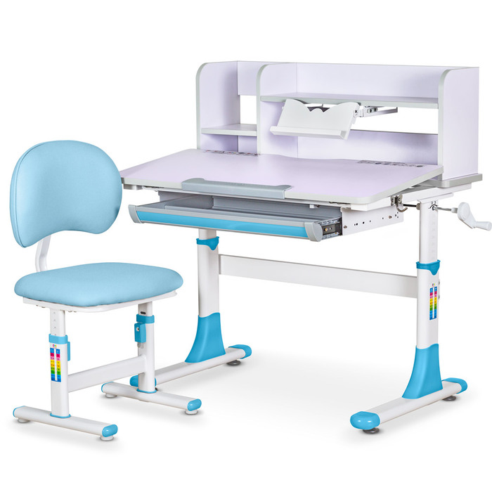 Комплект меблів Evo-kids (стіл+стілець+полиця) BD-21 BL (sale)