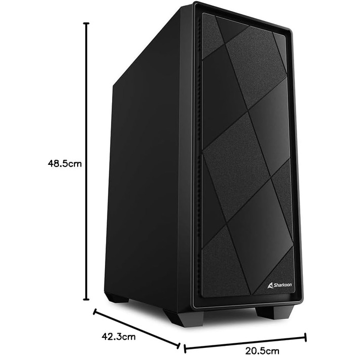 Корпус для ПК Sharkoon VS8 ATX Midi, чорний