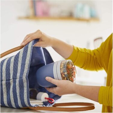 Набір ланчбоксів Mepal Lunch to go Set з контейнером Lunchpot, великий бенто-бокс з відділеннями для дорослих, Vivid Green
