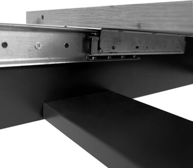 Стіл обідній Newfurn розсувний 160-200x90 см, білий, сучасний скандинавський стиль, для кухні та вітальні, з стільницею