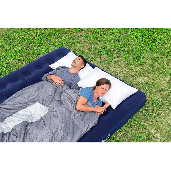 Надувний матрац Bestway King Single 203x183x22 см, сірий, для дому та відпочинку