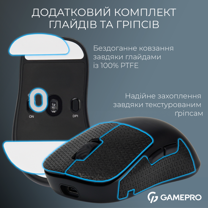 Бездротова ігрова миша GamePro Asgard Loki (GM022B)