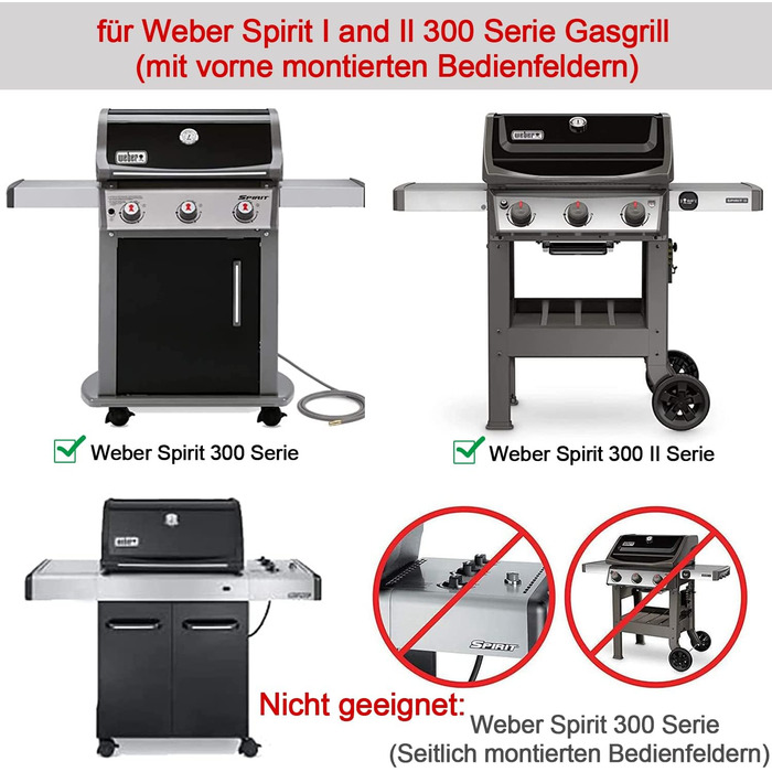 Ароматизуючі пластини Flavorizer Bars з нержавіючої сталі для гриля Weber Spirit I & II 300 серії, 38,9 см, модель 7636 – змінні захисні пластини для грилів E310, E320, E330, S310, S320, S330