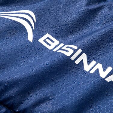 Зимовий спальний мішок BISINNA XXL для дорослих, теплий кемпінговий спальник на 3-4 сезони, поширена модель Plus Size (Синій, 1.5кг, застібка праворуч)