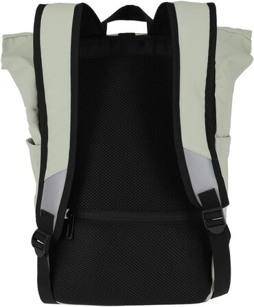 Рюкзак TRAVELITE Rolltop водонепроникний, велосипедний, міський з ролтоп-застібкою та світловідбивачами, Basics, 48 см, 19 л, світло-зелений