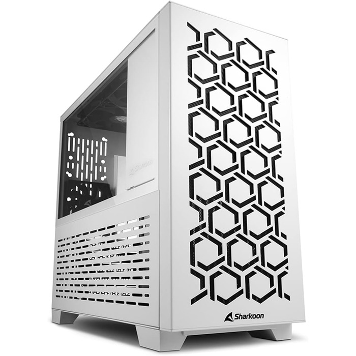 Корпус для ПК Sharkoon MS-Y1000 White Micro-ATX, білий, компактний